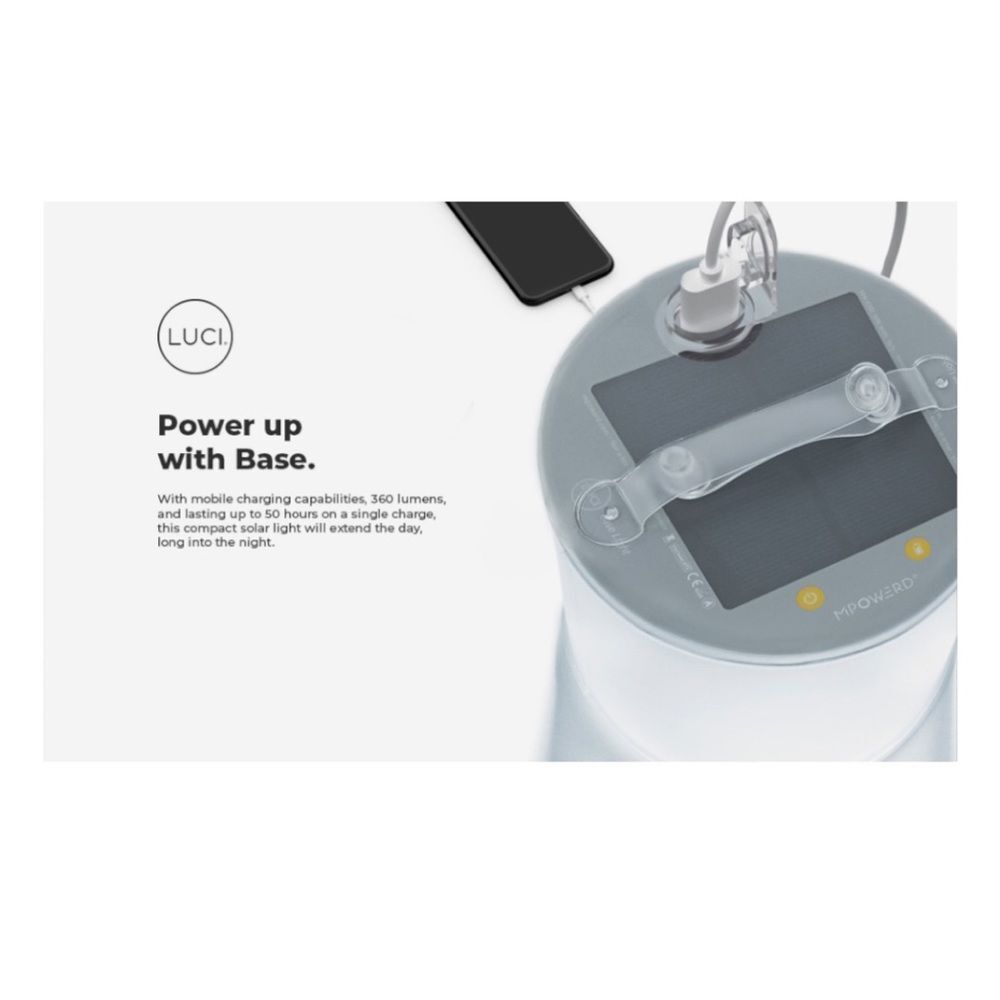 MPOWERD Luci Base: All-in-One Solar Inflatable Light + Phone Charger - Picture 12 of 17